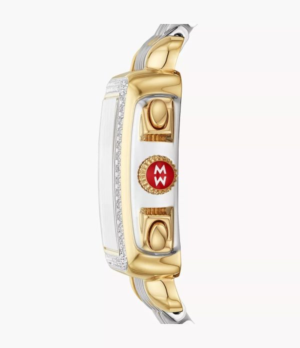 Michele Deco Two-Tone 18K Gold-Plated 0.65Ct Diamond Watch Online now