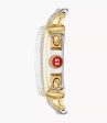 Michele Deco Two-Tone 18K Gold-Plated 0.65Ct Diamond Watch Online now