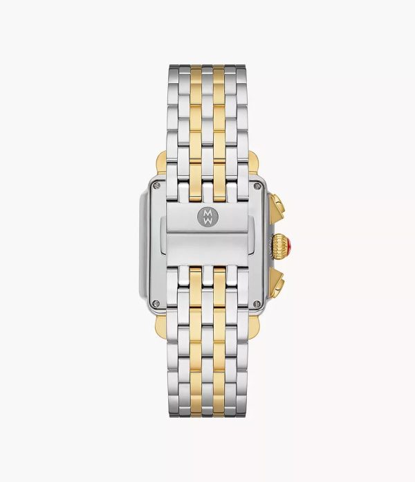 Michele Deco Two-Tone 18K Gold-Plated 0.65Ct Diamond Watch Online now