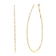 14K Gold 0.60Ct (156) Diamond Hoop Earring, available in White and Yellow Gold Fashion