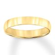 14k Yellow Gold 4.0mm Wide, Size 5.5 Highly Polished Band Online now