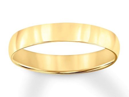 14k Yellow Gold 4.0mm Wide, Size 5.5 Highly Polished Band Online now