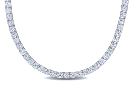 14k White Gold 5.75Ct Lab Grown Diamond Necklace with 200 Diamond Online now