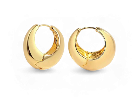 Chunky Round Dome Huggie Earrings For Discount