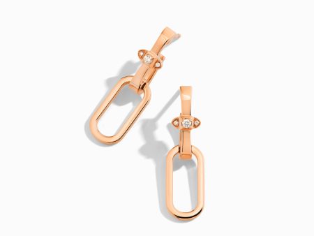 Tip-Top Link Gold Drop Earrings Hot on Sale