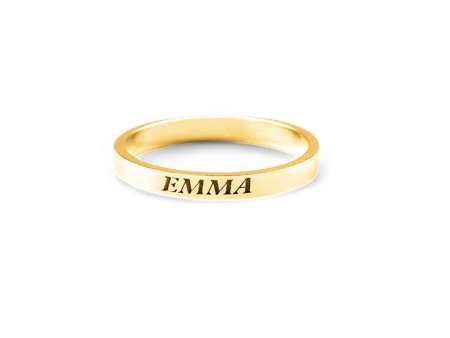 Dainty Personalized 2mm Stacking Ring Hot on Sale