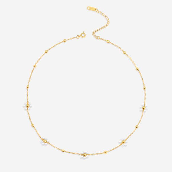 Marguerite Pearl Necklace Cheap