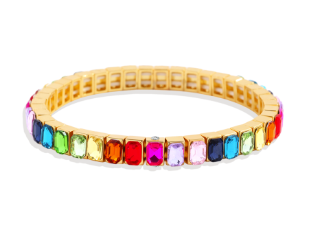 Rainbow Baguette Beaded Bracelet Supply