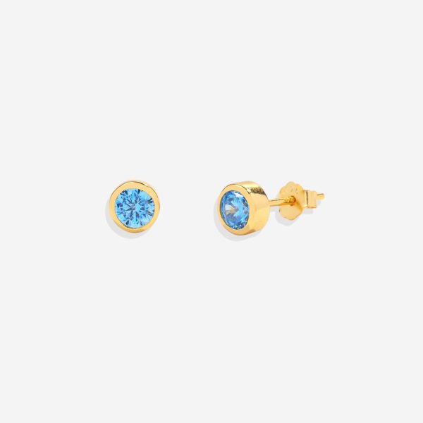 Birthstone Bezel Studs Discount