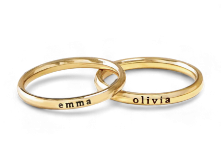 Tiny Stackable Name Ring For Discount