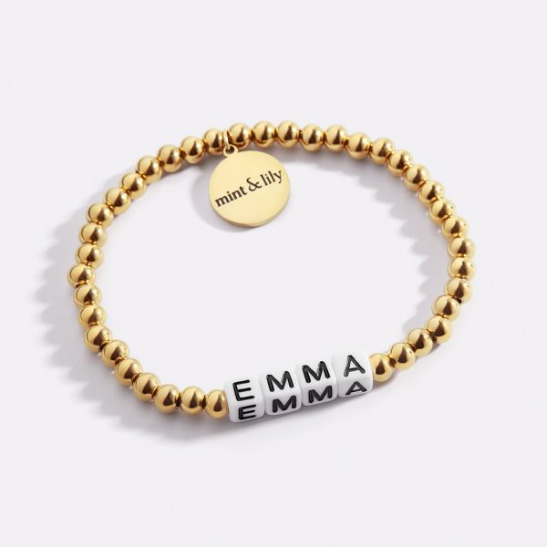 Custom Waterproof Gold Beaded Friendship Bracelet Online