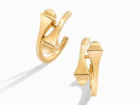 Cleo Full Gold Open Hoop Earrings Online Sale