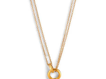 Double Chain Connection Necklace Hot on Sale