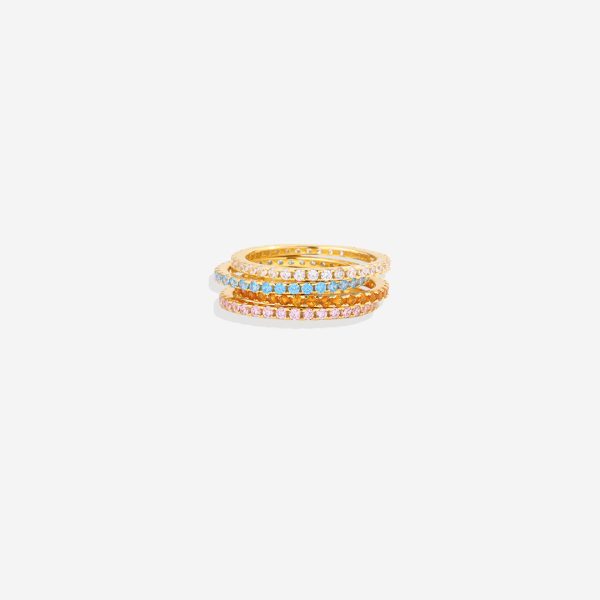 Birthstone Eternity Stacking Ring Online now