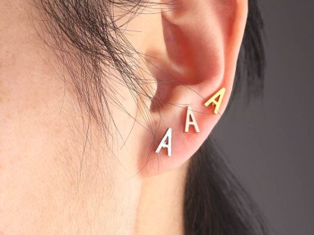 The Skinny Initial Earrings For Sale