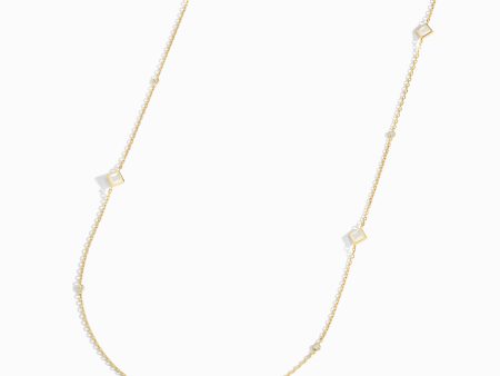 Cleo Pyramid Chain Necklace on Sale