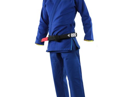 Lasten BJJ-puku - Adidas - Challenge 2.0 JJ350 - Sininen on Sale