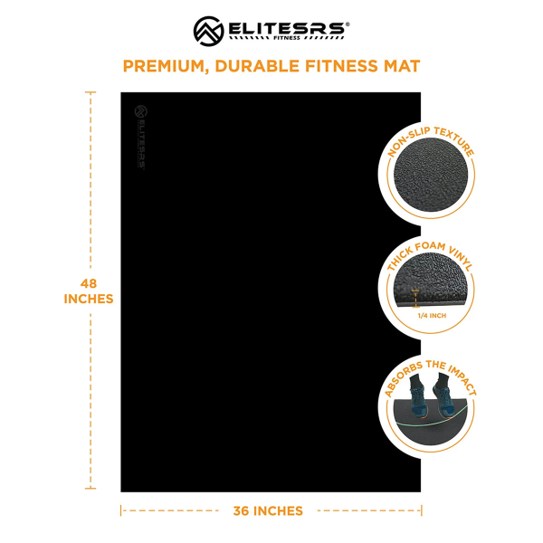 Jumprope Mat - EliteSRS -  Elite  - Musta For Discount