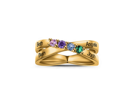 Our Family 4 Birthstone Ring Online