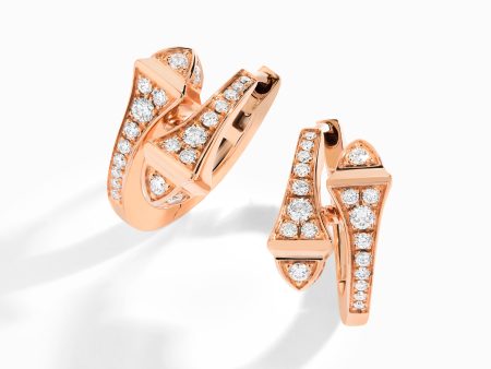 Cleo Full Diamond Huggie Earrings For Sale