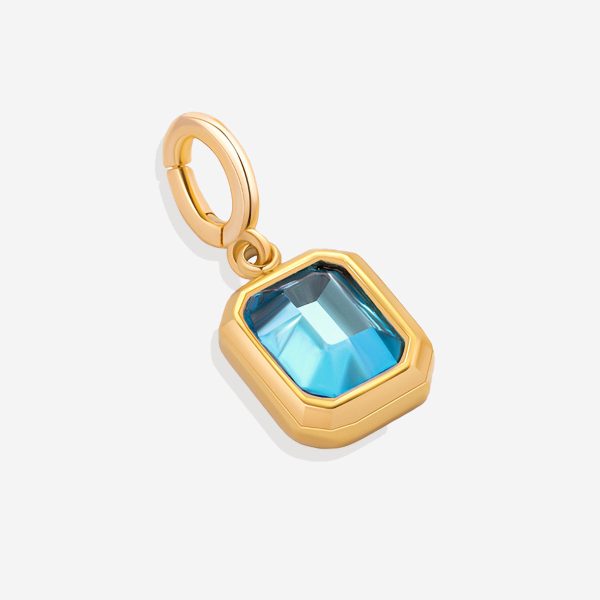 Baguette Birthstone Charm Fashion