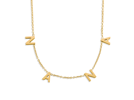 The NANA Letter Necklace For Cheap