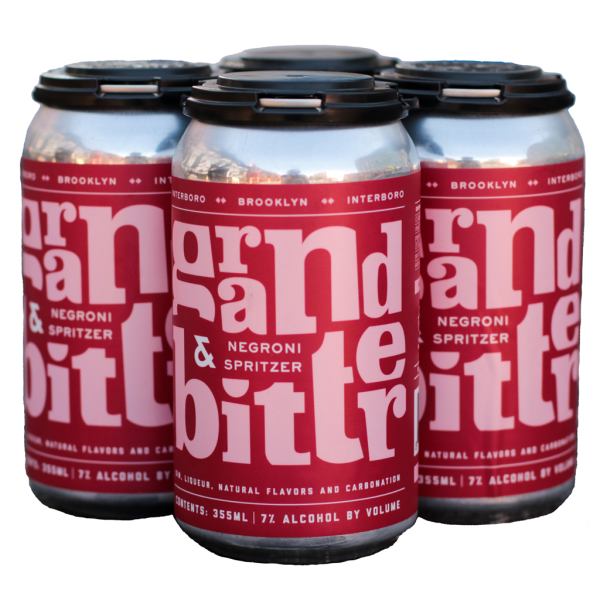 Interboro Grand & Bitter Negroni Spritzer 4-Pack Supply