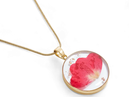 Pressed Birth Flower Necklace Supply