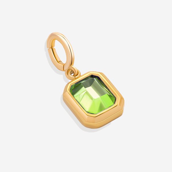 Baguette Birthstone Charm Fashion