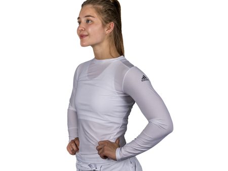 Adidas Rashguard - Pitkähihainen - Valkoinen Online Hot Sale