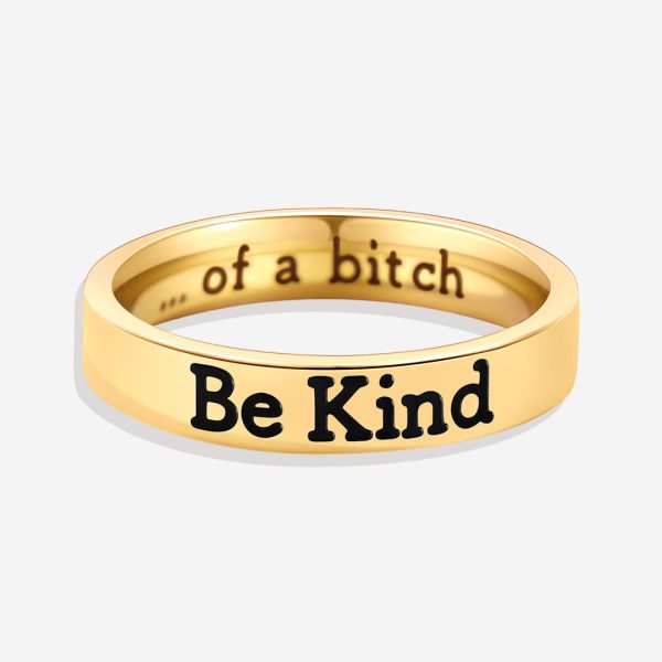 Be Kind Mantra Ring For Discount