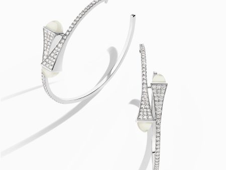 Cleo Diamond Large Hoop Earrings on Sale