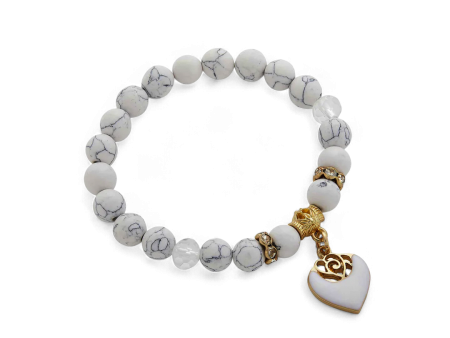 White Beaded Bracelet Online Hot Sale