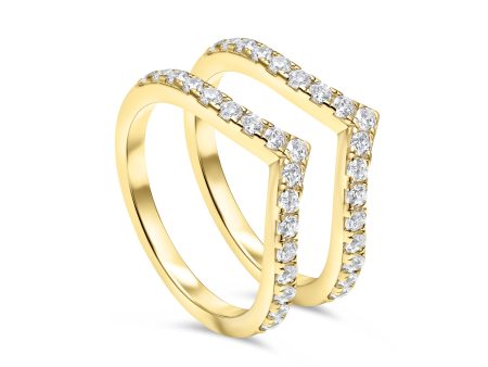 The Zoey Stacking Set - Gold Online Hot Sale