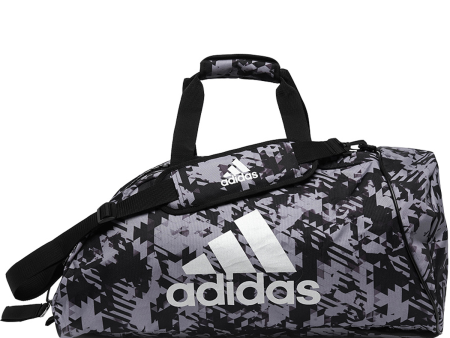 Treenilaukku - Adidas  - 2 in 1 laukku - Musta Camo-hopea Online now