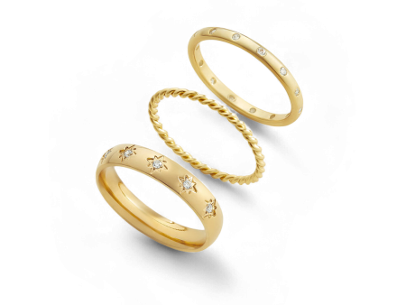 Cosmic Stacking Ring Set Online Sale