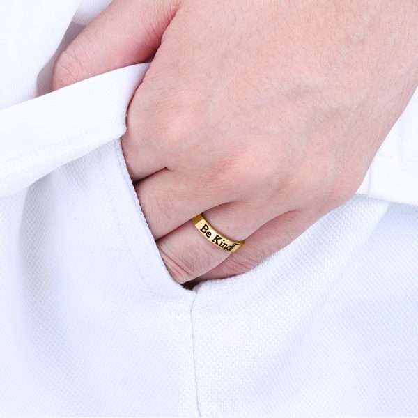 Be Kind Mantra Ring For Discount