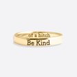 Be Kind Mantra Ring For Discount