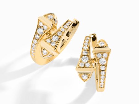 Cleo Full Diamond Huggie Earrings Online Hot Sale