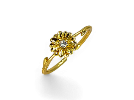 Dainty Gold Birth Flower Ring Supply