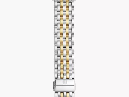 Michele 38 40 41mm and 42 44 45 49mm Two-Tone 18K Gold-Plated Bracelet Band for Apple Watch Online