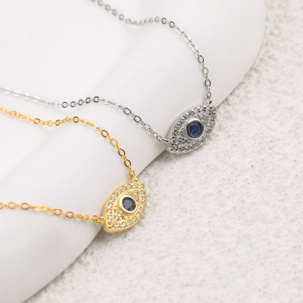 Evil Eye Charm Necklace on Sale