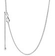 Italian Milano Sterling Silver Adjustable Necklace Sale