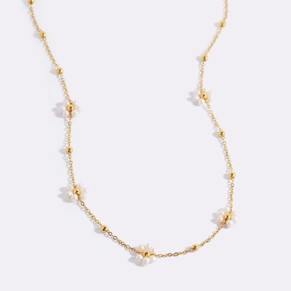 Marguerite Pearl Necklace Cheap