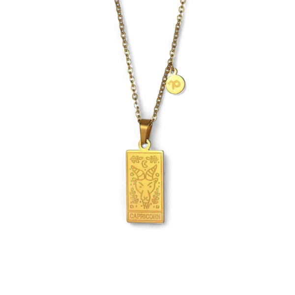 Zodiac Card Necklace Online Hot Sale