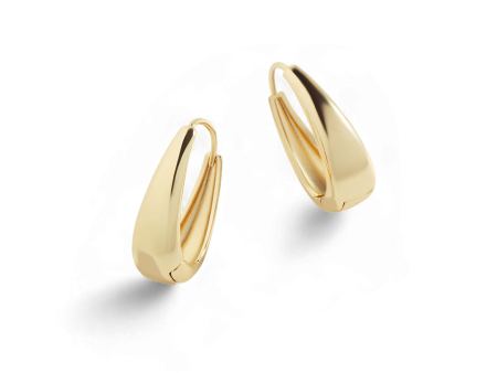 Chunky Teardrop Hoop Earrings Online Sale