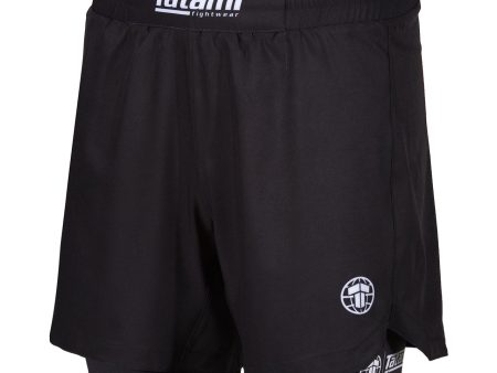 Shortsit - Tatami Fightwear -  Dual Layer Grappling shorts  - Musta For Discount