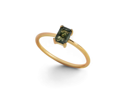 Dainty Moss Agate Ring For Discount