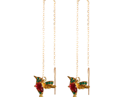 Hummingbird Drop Earrings on Sale