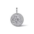 Gabriel Sterling Silver White Sapphire Bujukan Taurus Medallion For Discount